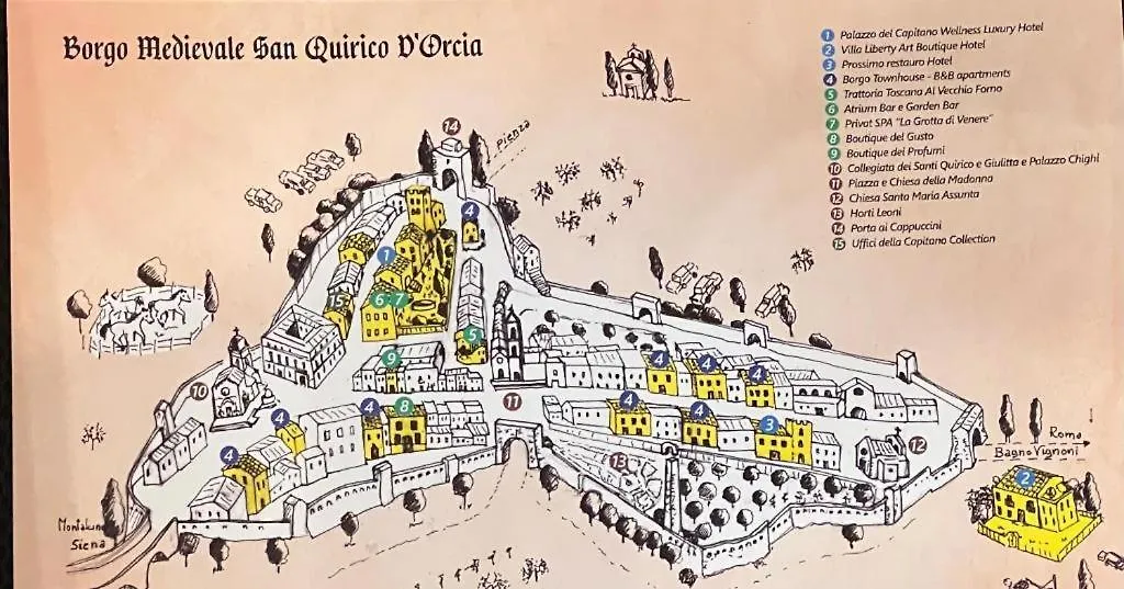 Torre Giardino Segreto B&B- Borgo Capitano Collection - Albergo Diffuso San Quirico d'Orcia Bed & Breakfast
